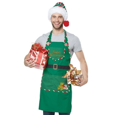 Santa's Workshop Apron Adult Costume