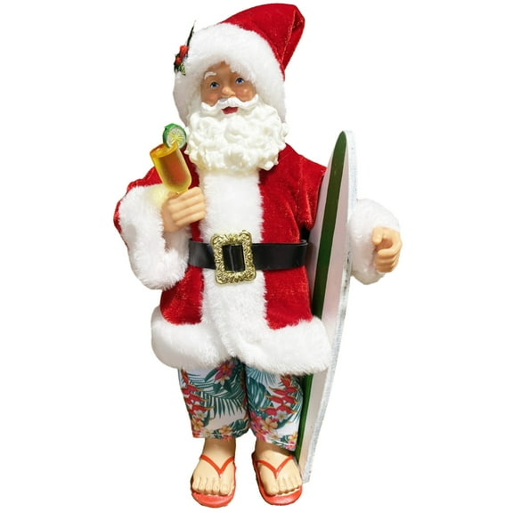 Santa's Workshop, Inc 10" Surf's Up Santa