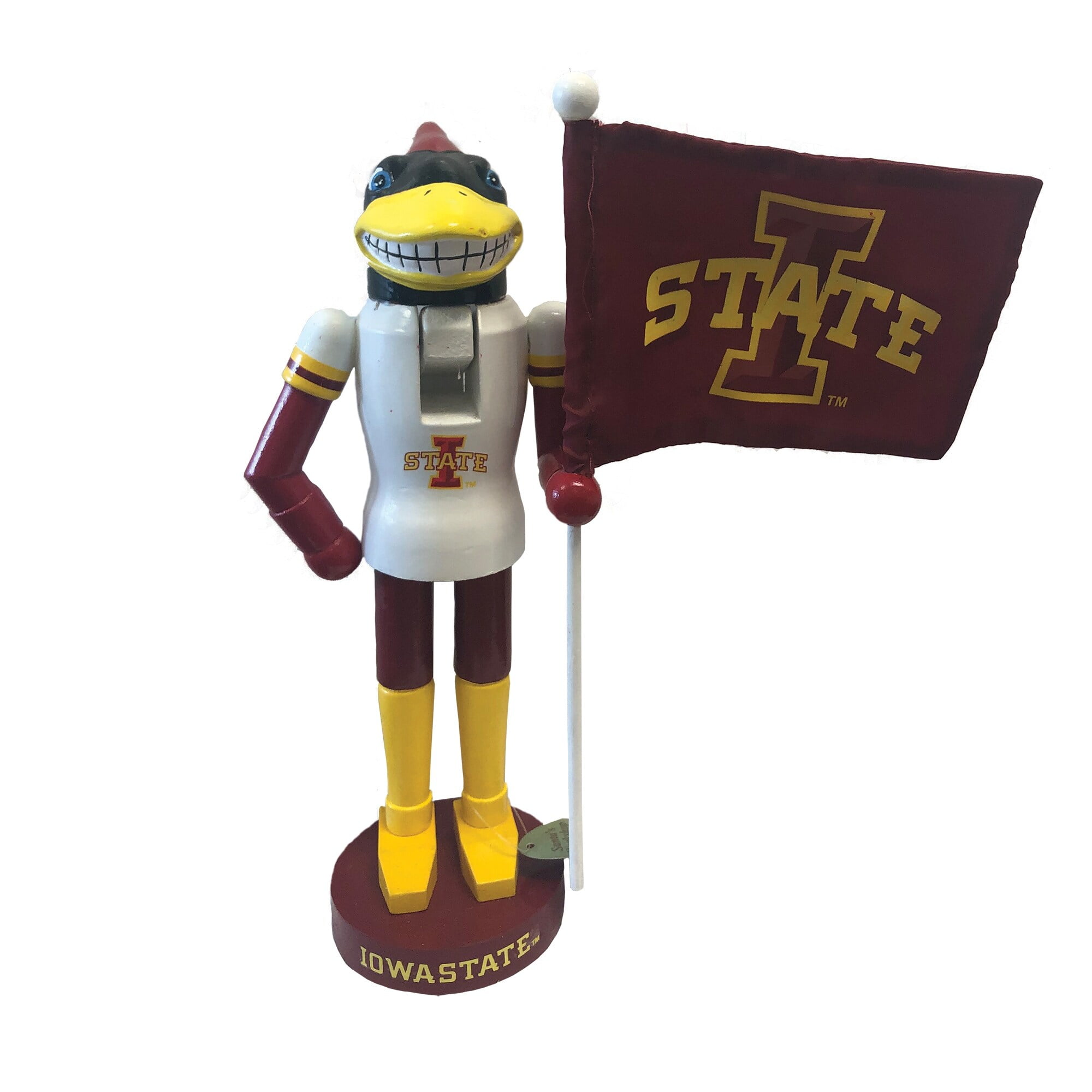 Santa's Inc 12 inch Iowa State Mascot Nutcracker red