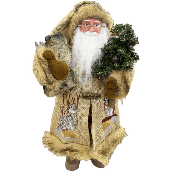 Santa's Workshop, Inc 15" Call of the Wolf Claus