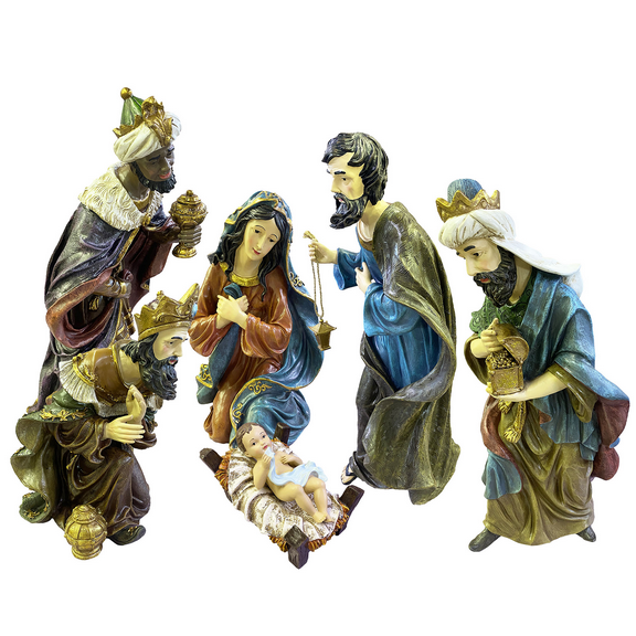 Santa's Workshop Inc 24" 7pc Outdoor Nativity Set