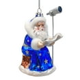 thumbnail image 1 of Santa the Astronomer Glass Christmas Ornament, Science and Astronomy Themed Holiday Gift, 1 of 7