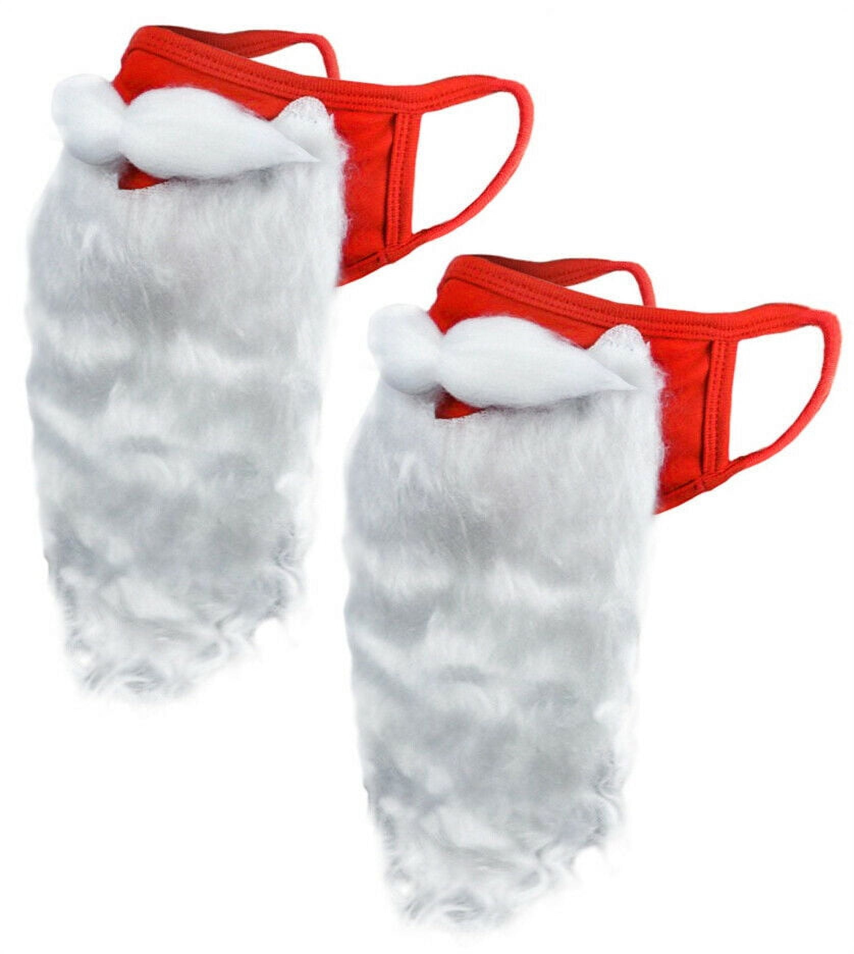 Fausse Barbe Blanche avec Moustache pour déguisement Père Noël/Marin