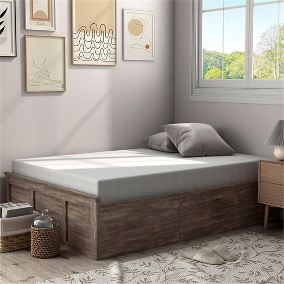 Santai 12" Memory Foam Certified CertiPur White Fabric Full Mattress