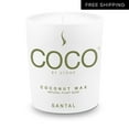 thumbnail image 1 of Santal Natural Coconut Apricot Wax Candle, 1 of 21