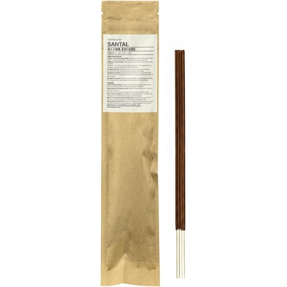 sesneslabs Santal Cored Incense Sticks, Artisan-Crafted Niche Scent, Exclusive Formula, Clean-Burning, 1-Hour Burn Time, 20 Sticks