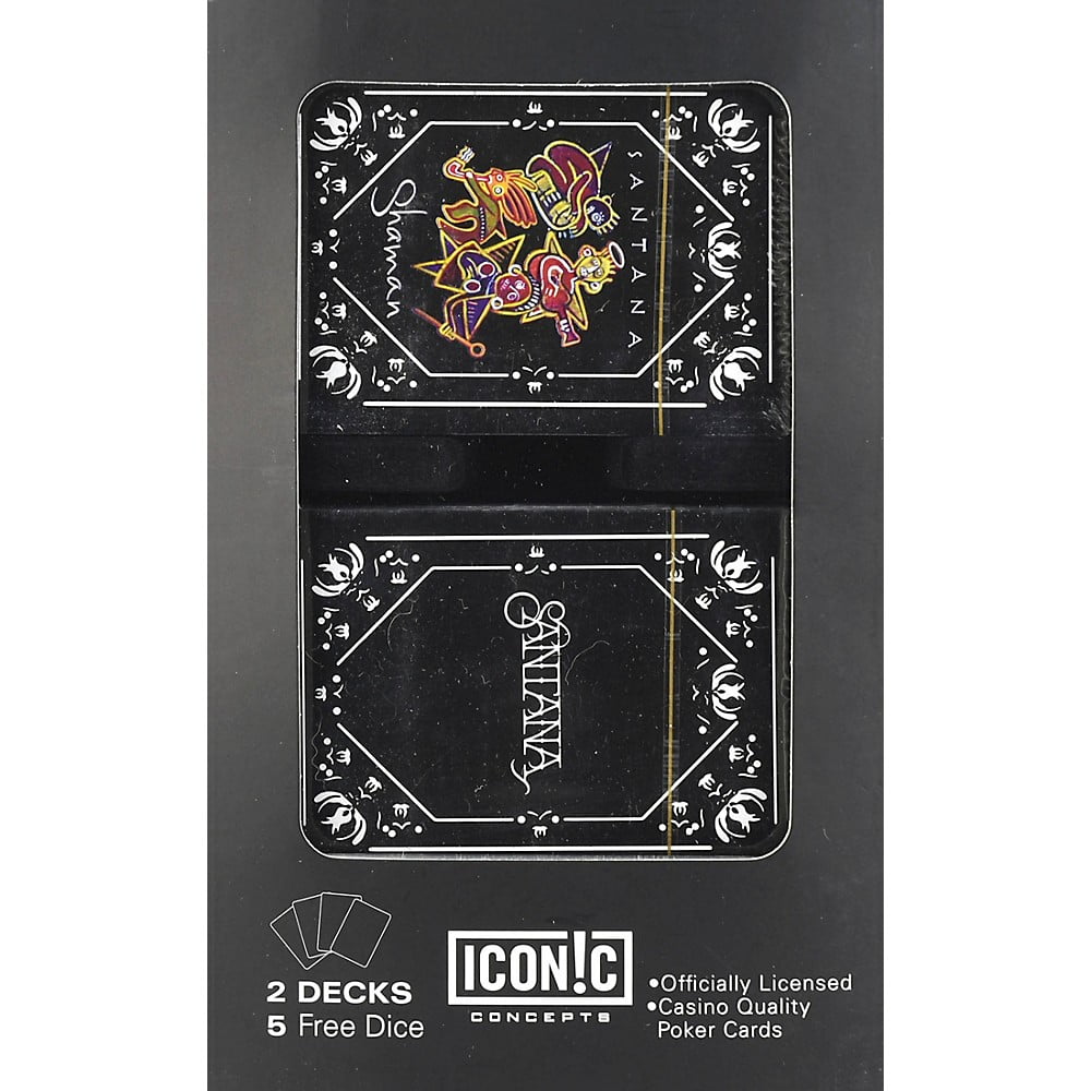 Santana Double Deck Playing Card Set with Dice - Walmart.com
