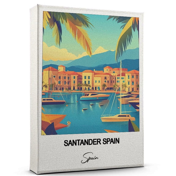 Santander Spain Travel Wall Art Spain Canvas Travel Wall Decor with Timeless Appeal A Special Gift for Loved Ones