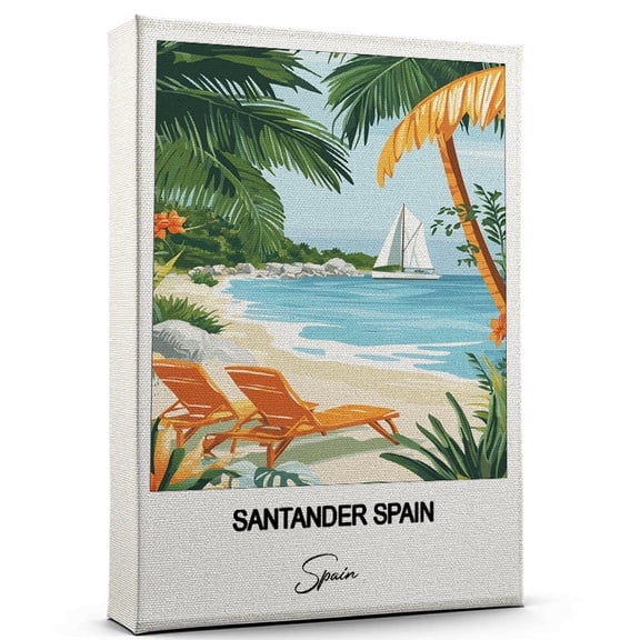 Santander Spain Travel Wall Canvas Elegant and Cultural Art Print Spain Canvas Print Ideal Gift for Travel Lovers