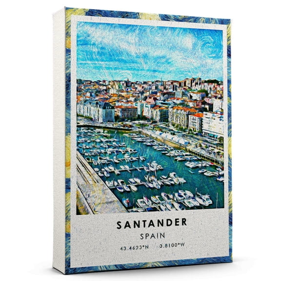 Santander Travel Canvas, Spain Travel Art Canvas, Santander Travel City Canvas, Travel Artwork Canvas