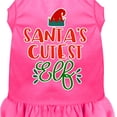 thumbnail image 1 of Mirage Pet Santa's Cutest Elf Screen Print Dog Dress Bright Pink Lg, 1 of 2