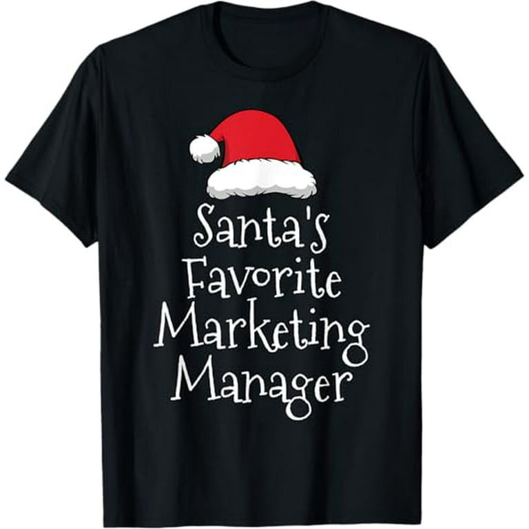 Santa's Favorite Boss Christmas Gift Funny T-Shirt