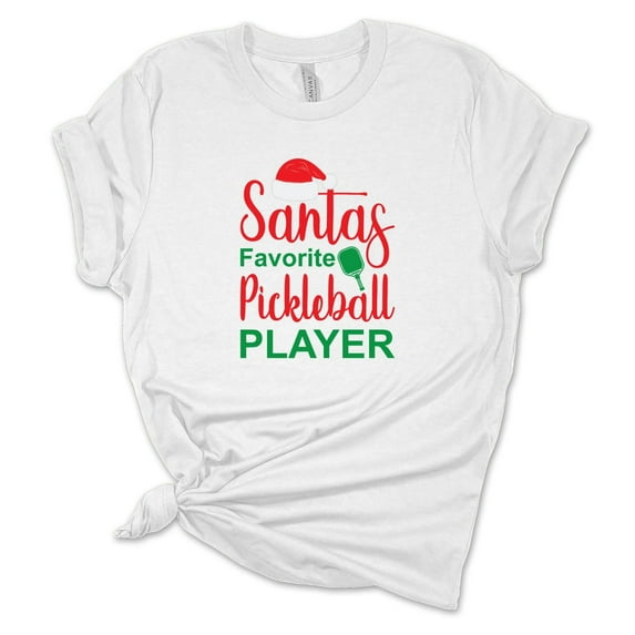 Santas Favorite Pickleball Player T-Shirt, Funny Christmas Shirt, Christmas Humor, Holiday Gift Idea