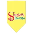 thumbnail image 1 of Santas Favorite Screen Print Pet Bandana, Yellow - Small, 1 of 1