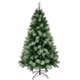 thumbnail image 1 of Santas Forest Pre-Lit Pine Christmas Tree, 4-1/2 ft L, Clear, 1 of 1