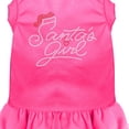 thumbnail image 1 of Mirage Pet Santa's Girl Rhinestone Dog Dress Bright Pink Med, 1 of 2