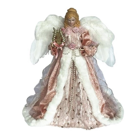 Santas Workshop 2998 16 in. Mauve Victorian Angel Tree Topper