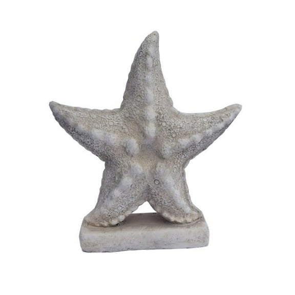 Santas Workshop 33712 17 in. Coldcast Starfish, Antique White
