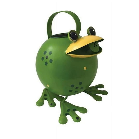 Santas Workshop 36010 9.5 in. Iron Frog Bird Feeder