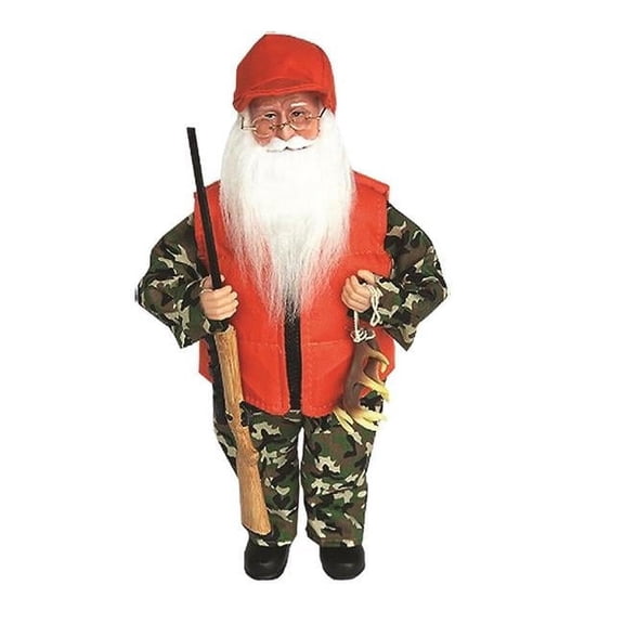 Santas Workshop 6048 15 in. Deer Hunter Claus