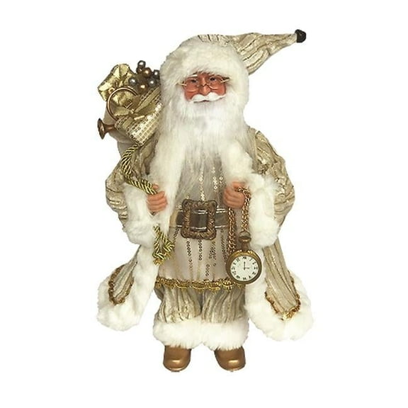 Santas Workshop 6057 15 in. Trimmed in Gold Claus