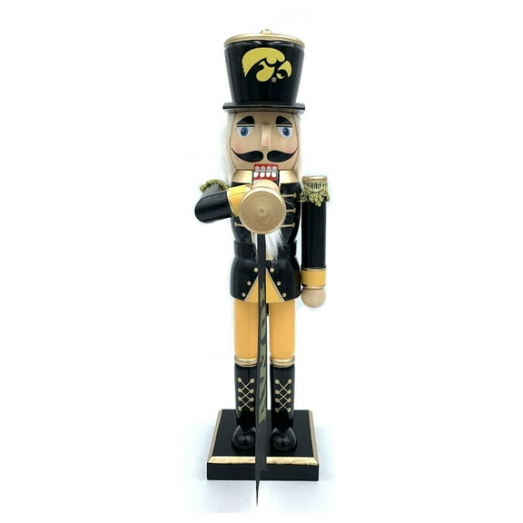 Iowa Hawkeyes 14" Bugler Nutcracker