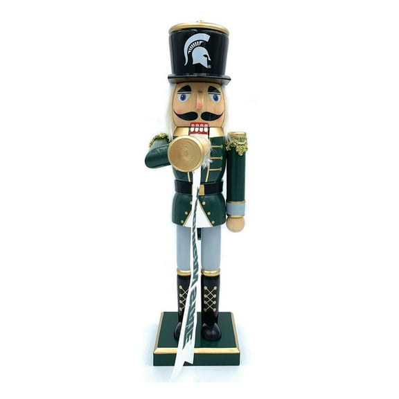 Michigan State Spartans 14" Bugler Nutcracker