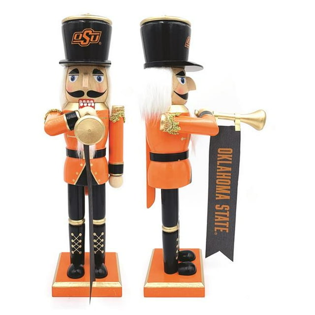 Santas OKC097 14 in. Oklahoma State Bugler Nutcracker