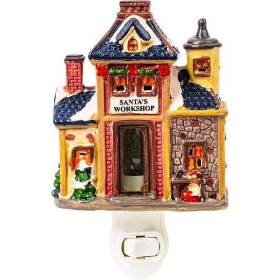Santas Workshop Porcelain Night Light
