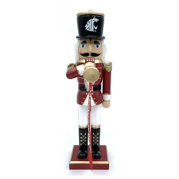 Washington State Cougars 14" Bugler Nutcracker