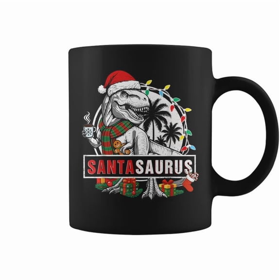 Santasaurus T Rex Dinosaur Santa Saurus Family Coffee Mugs