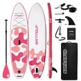 thumbnail image 1 of Santasup Blow Up Paddle Board Inflatable Paddle Board For Adults, 10ft Stand Up Paddleboard, Sup Board With Sup Accessories, Non-Slip Deck, Adjustable Paddle, Travel Backpack Wide Stance Pink, 1 of 6