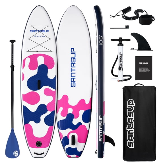 Santasup Stand Up Paddle Board 10' #WOODEN BLUE