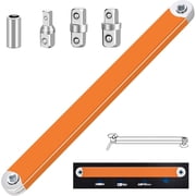 Santawood Offset Extension Wrench Set - Zero Degree Ratchet Extender Tool with 1/2, 3/8 & 1/4 Drive Adapters, Impact Ready Stubby Design for Automotive Repair -Orange