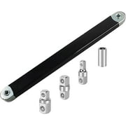 Santawood Offset Extension Wrench Set - Zero Degree Ratchet Extender Tool with 1/2, 3/8 & 1/4 Drive Adapters, Impact Ready Stubby Design for Automotive Repair