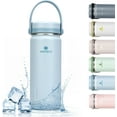 Santeco 13oz Insulated Water Bottle with Handle, Stainless Steel Sports
