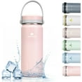 thumbnail image 1 of Santeco Stainless Steel Koya Water Bottle 13 fl oz, Pink, 1 of 6