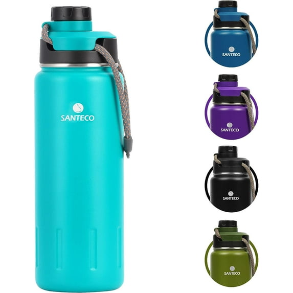 Santeco Stainless Steel ktwo Water Bottle 24 fl oz, Green