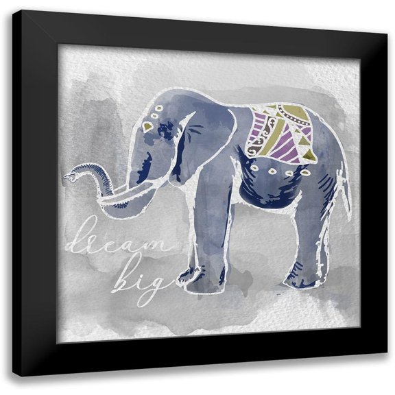 Santiago, Daniela 12x12 Black Modern Framed Museum Art Print Titled - Dream Big