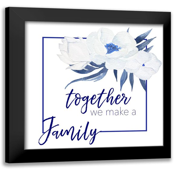 Santiago, Daniela 12x12 Black Modern Framed Museum Art Print Titled - We Make A Family