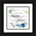 thumbnail image 1 of Santiago, Daniela 12x12 Black Ornate Wood Framed with Double Matting Museum Art Print Titled - Happy Place, 1 of 4
