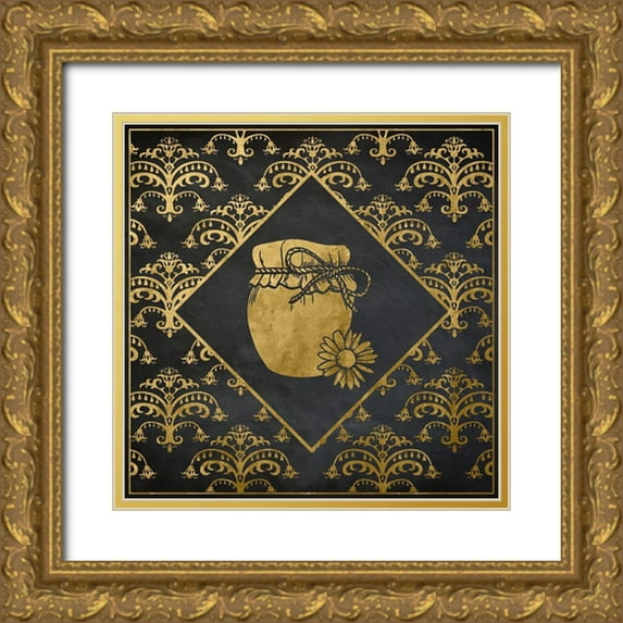 Santiago, Daniela 12x12 Gold Ornate Wood Framed with Double Matting Museum Art Print Titled - Golden Honey Pot