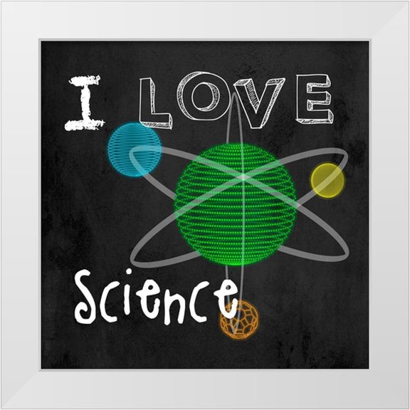 Santiago, Daniela 12x12 White Modern Wood Framed Museum Art Print Titled - Love Science