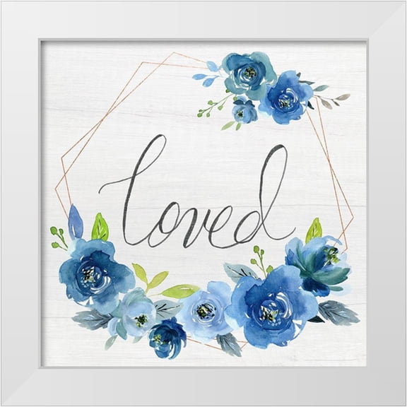 Santiago, Daniela 12x12 White Modern Wood Framed Museum Art Print Titled - Loved