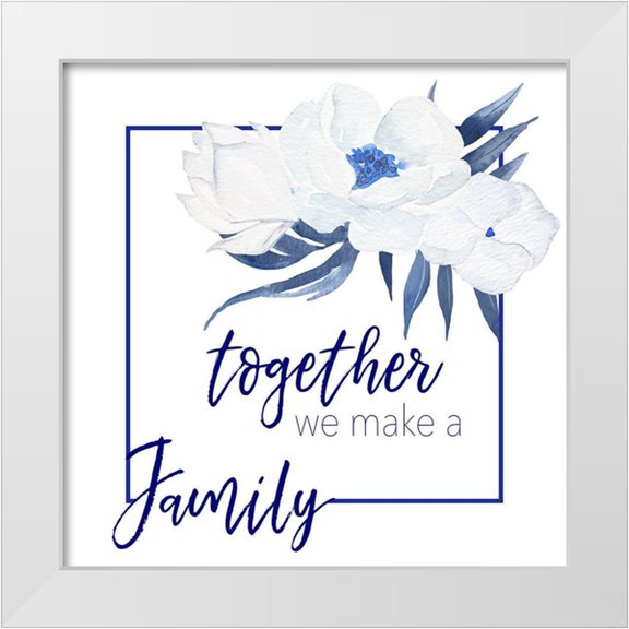 Santiago, Daniela 12x12 White Modern Wood Framed Museum Art Print Titled - We Make A Family