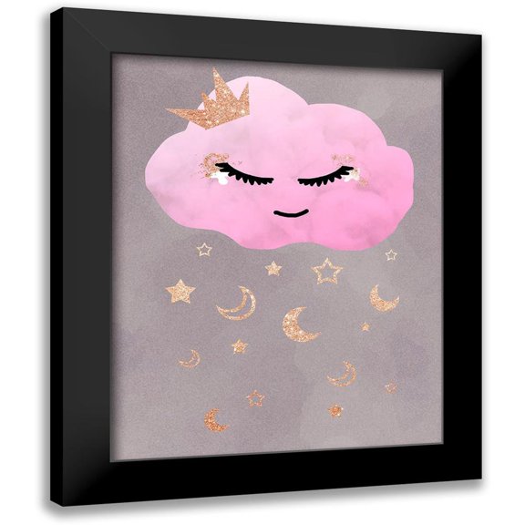 Santiago, Daniela 12x14 Black Modern Framed Museum Art Print Titled - Cloudy Night