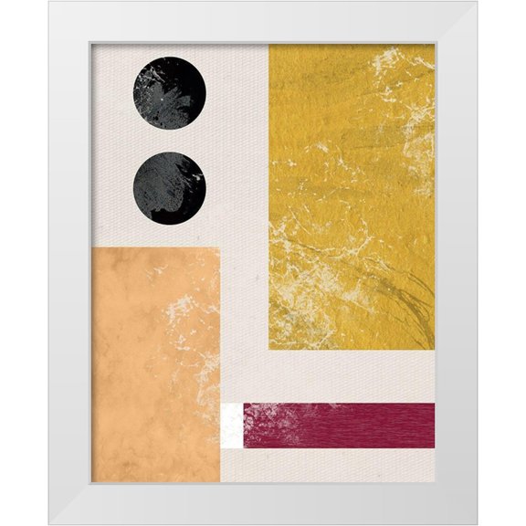 Santiago, Daniela 12x14 White Modern Wood Framed Museum Art Print Titled - Essie Abstract I