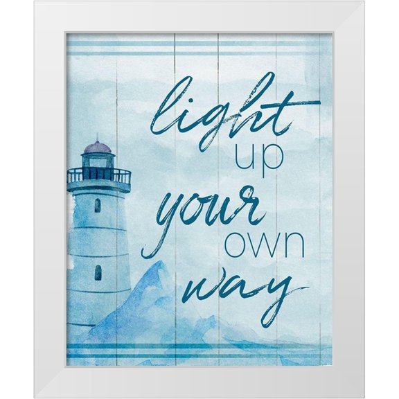 Santiago, Daniela 12x14 White Modern Wood Framed Museum Art Print Titled - Light Up