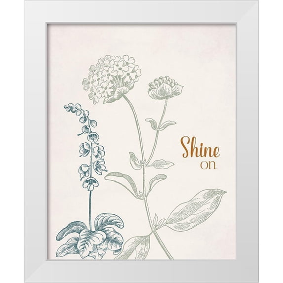 Santiago, Daniela 12x14 White Modern Wood Framed Museum Art Print Titled - Shine On