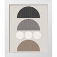 thumbnail image 1 of Santiago, Daniela 12x14 White Modern Wood Framed Museum Art Print Titled - Vertical Stripes II, 1 of 4